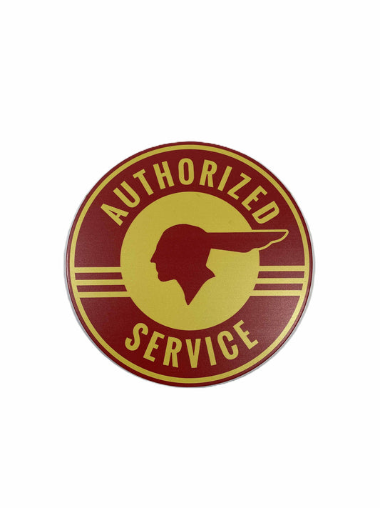 Rund skylt - Pontiac Indian Service