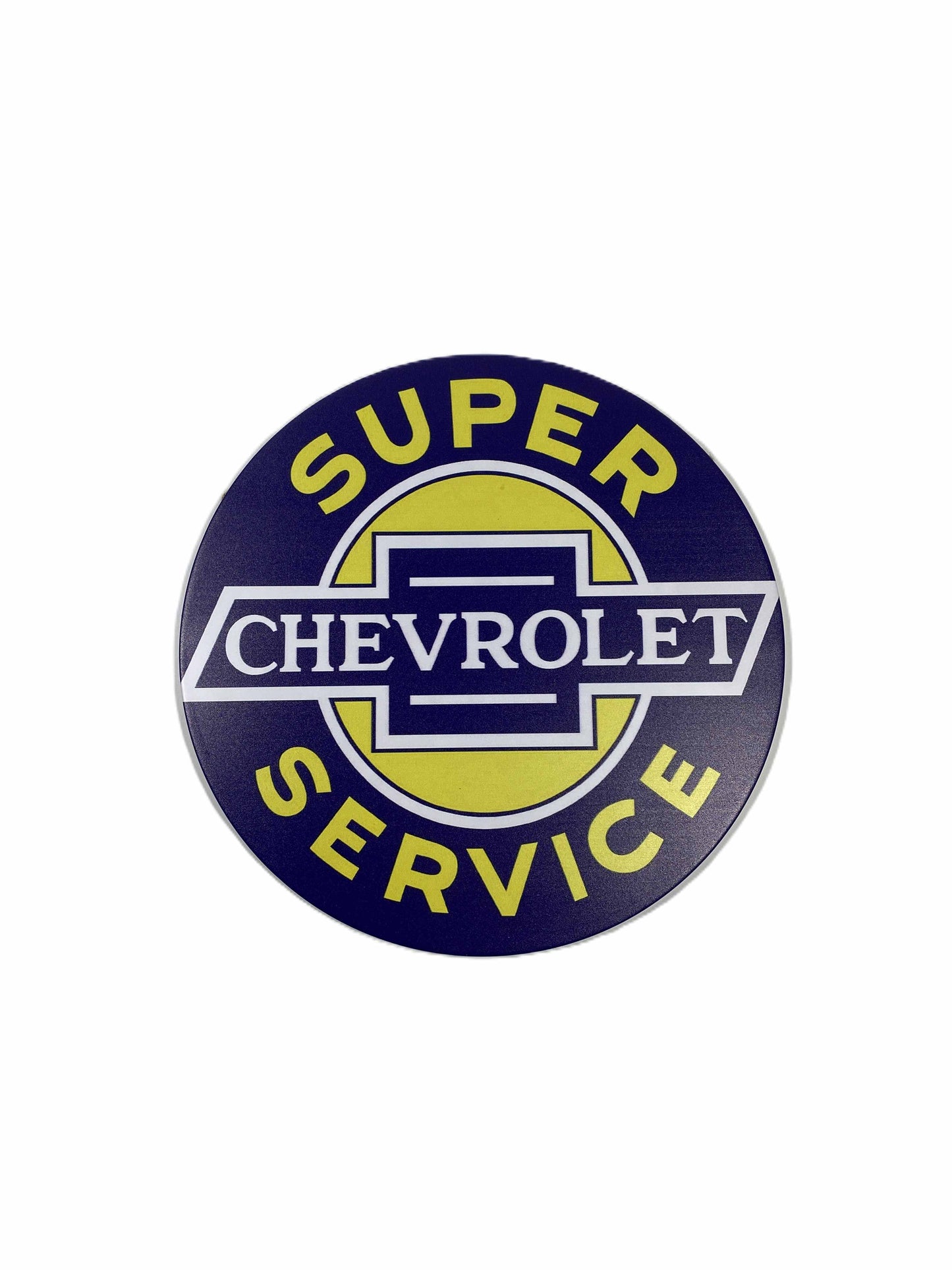 Rund skylt- Super chevrolet 30cm