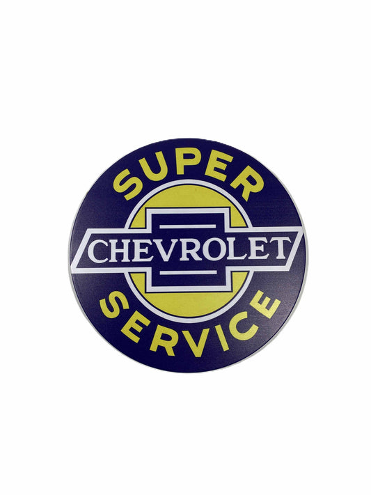Rund skylt- Super chevrolet 30cm