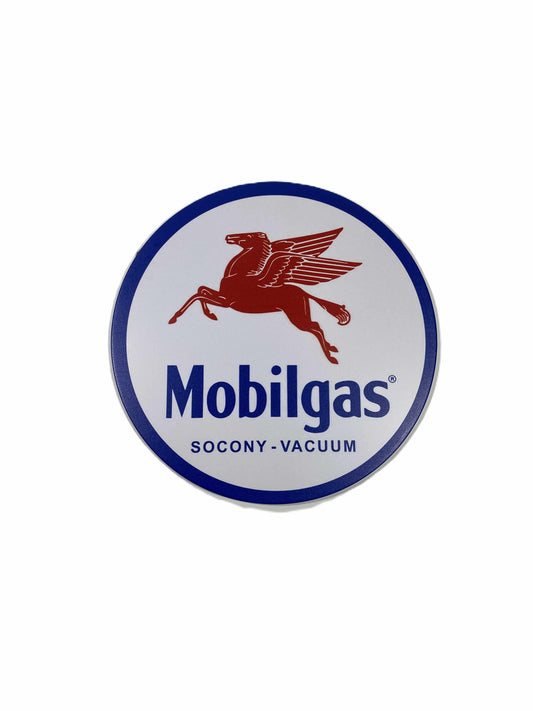 Rund skylt - mobilgas 30cm
