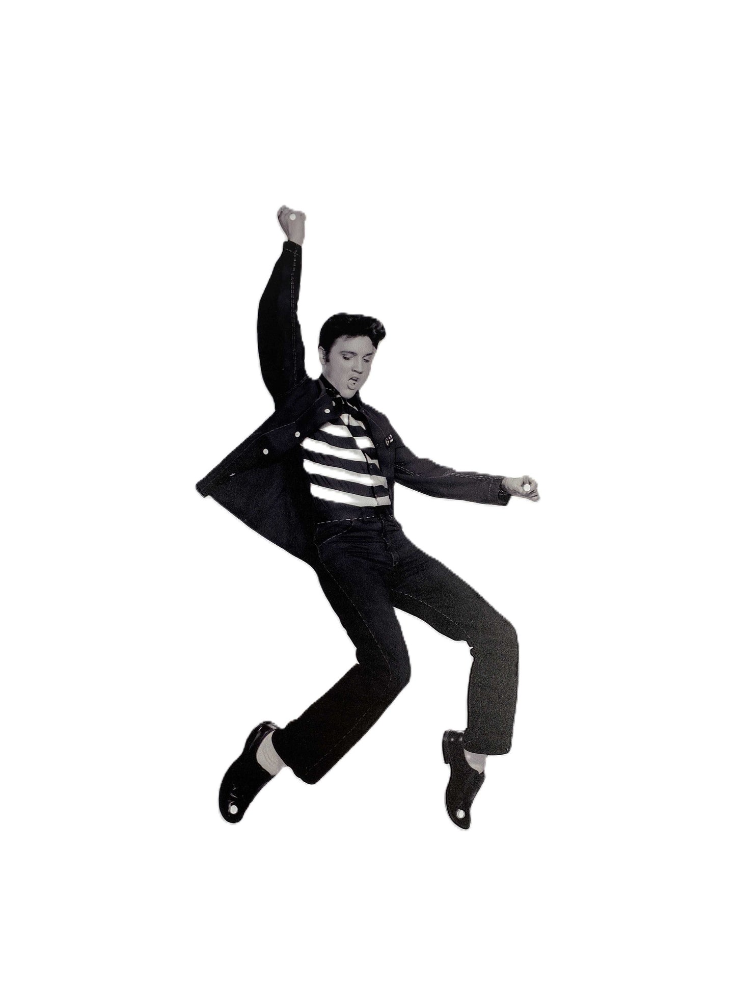 Figurformad plåtskylt - Elvis Jailhouse (liten)