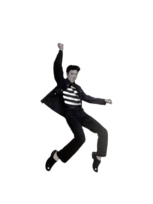 Figurformad plåtskylt - Elvis Jailhouse (liten)