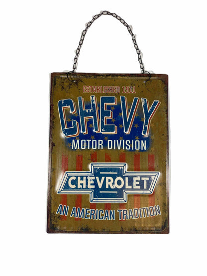 Plåtskylt 30*40 Chevy Motor Division