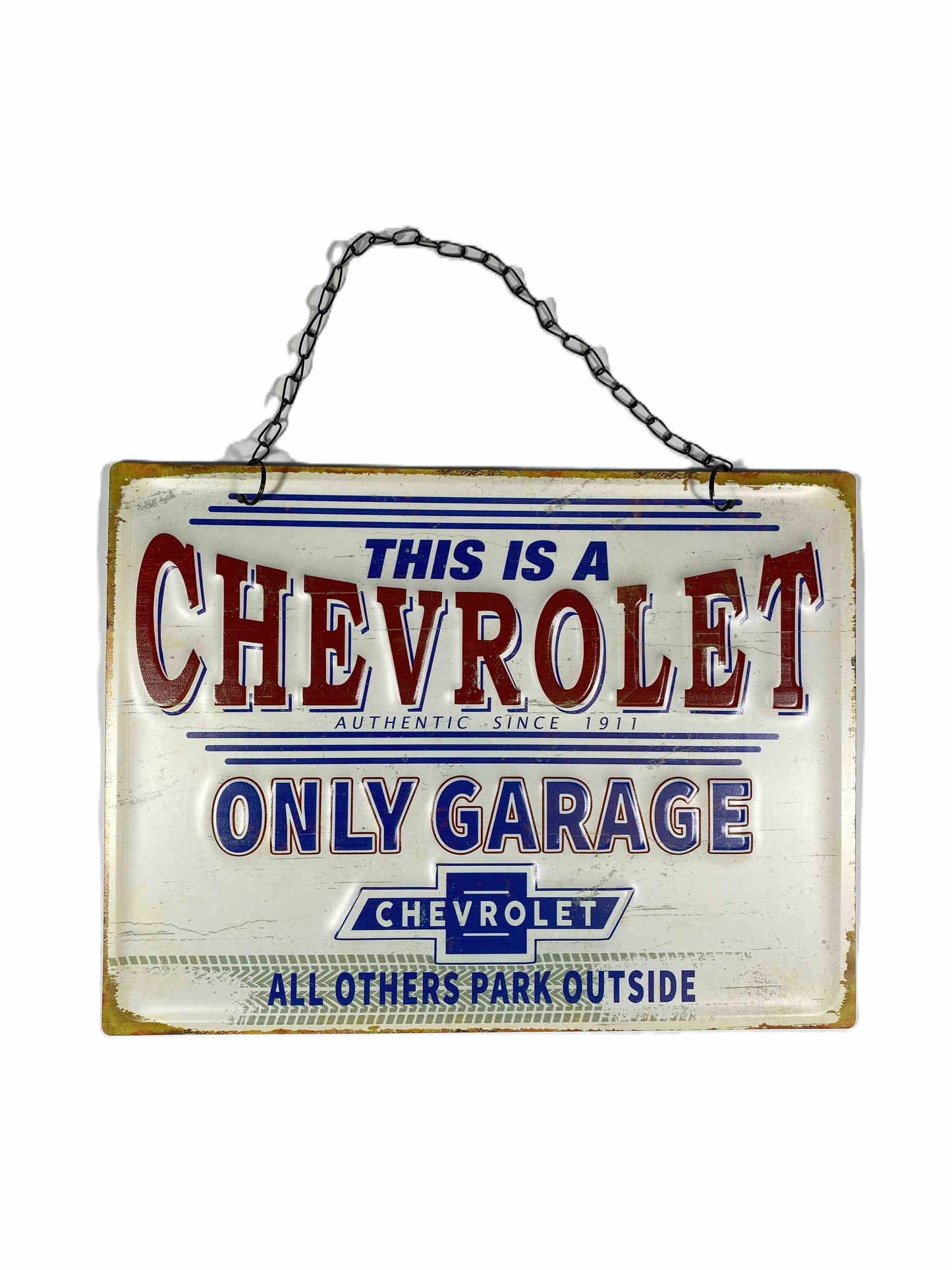 Plåtskylt 30*40 Chevrolet garage