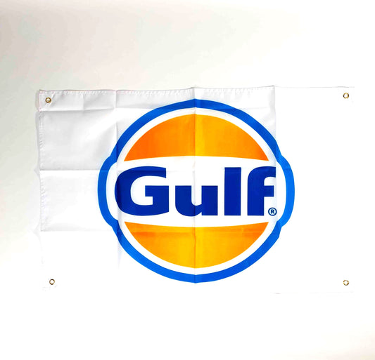 Flagga Gulf Vit/orange