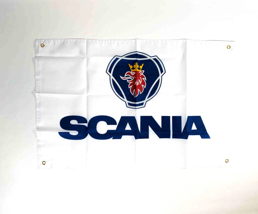 Flagga Scania vit, Guldkrona