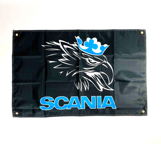 Flagga Scania Svart/ Blå