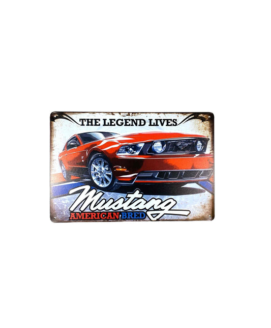 Mustang American Bred, Plåtskylt 20*30