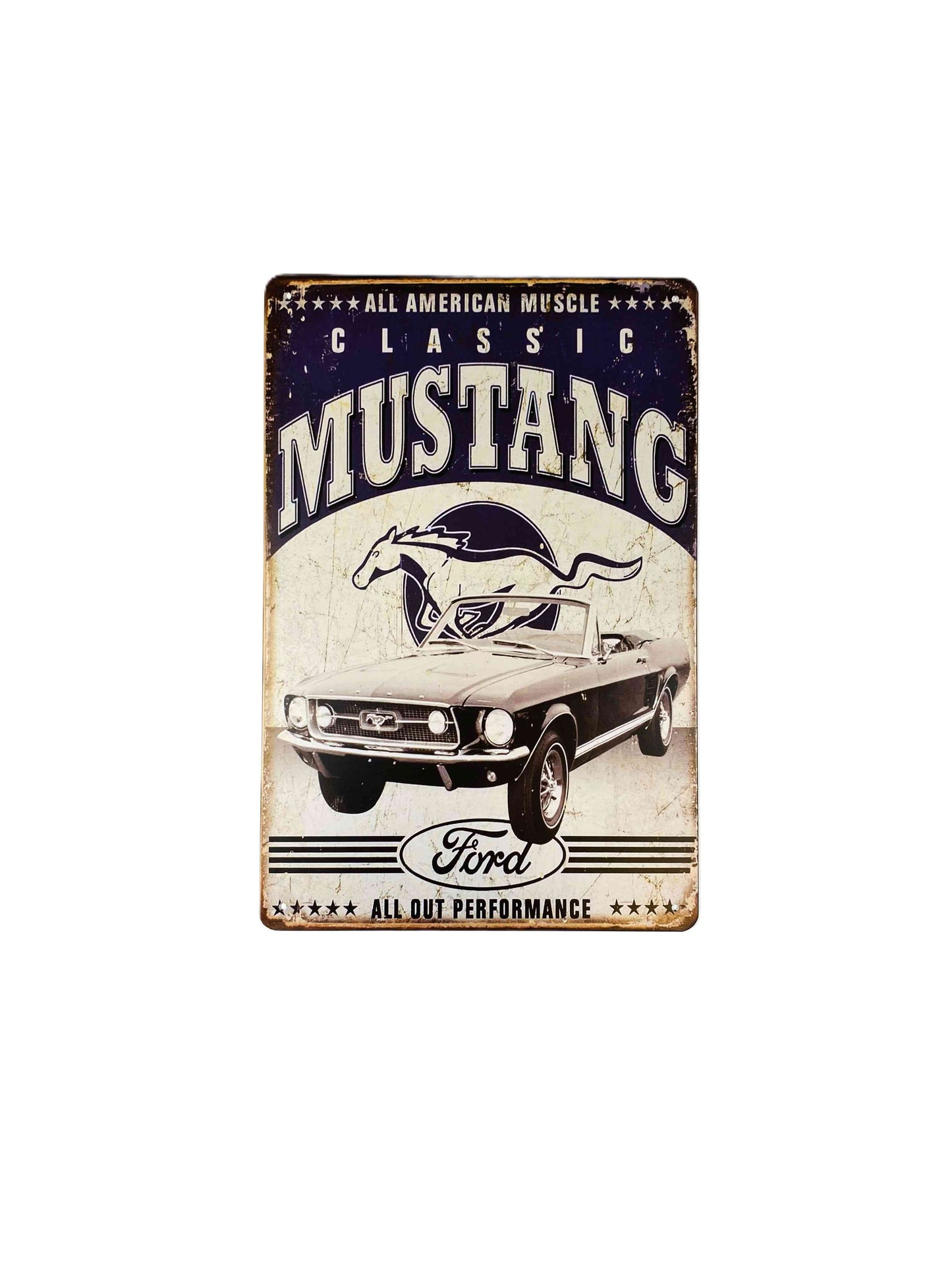 Classic Mustang, Plåtskylt 20*30