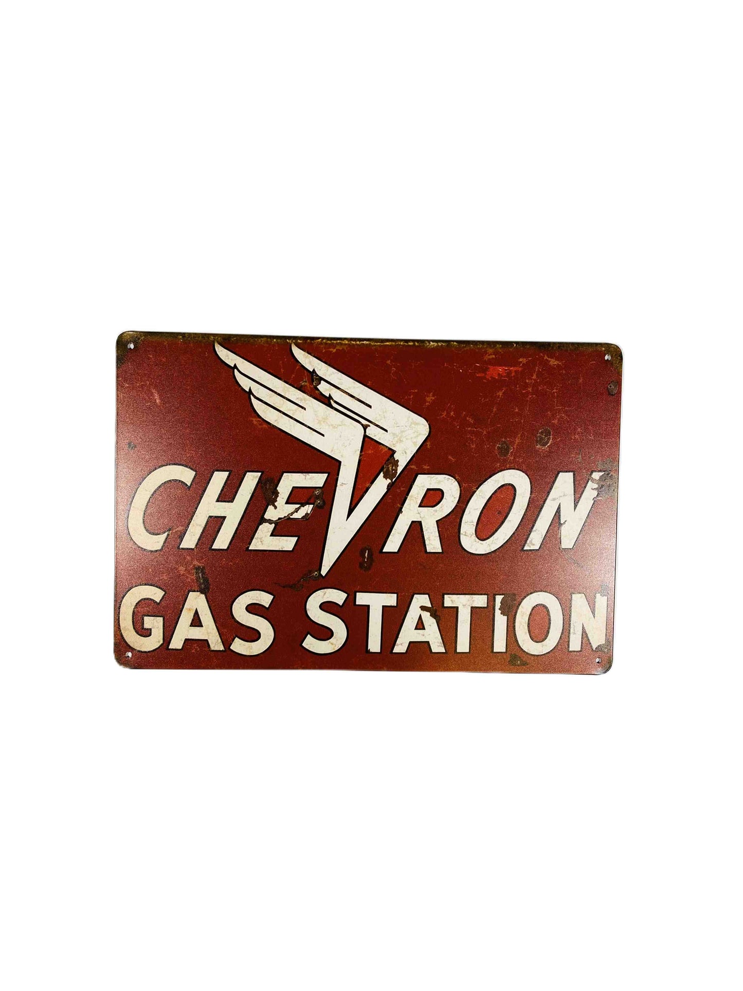 Chevron Gas Station, Plåtskylt 20*30