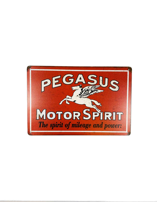 Pegasus Motor spirit, 20*30 Plåtskylt