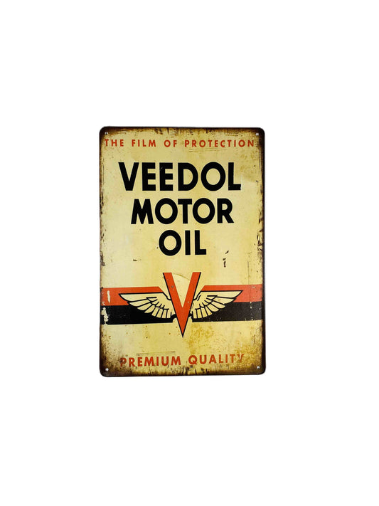 Plåtskylt 20*30, Veedol Motor oil