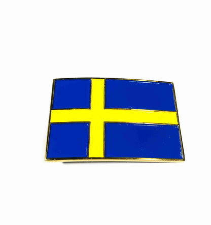 Buckle/skärpspänne - Sverigeflagga