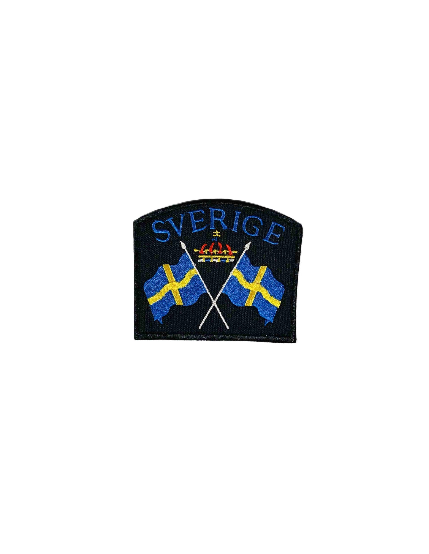 Tygmärke- Dubbla Sverigeflaggor