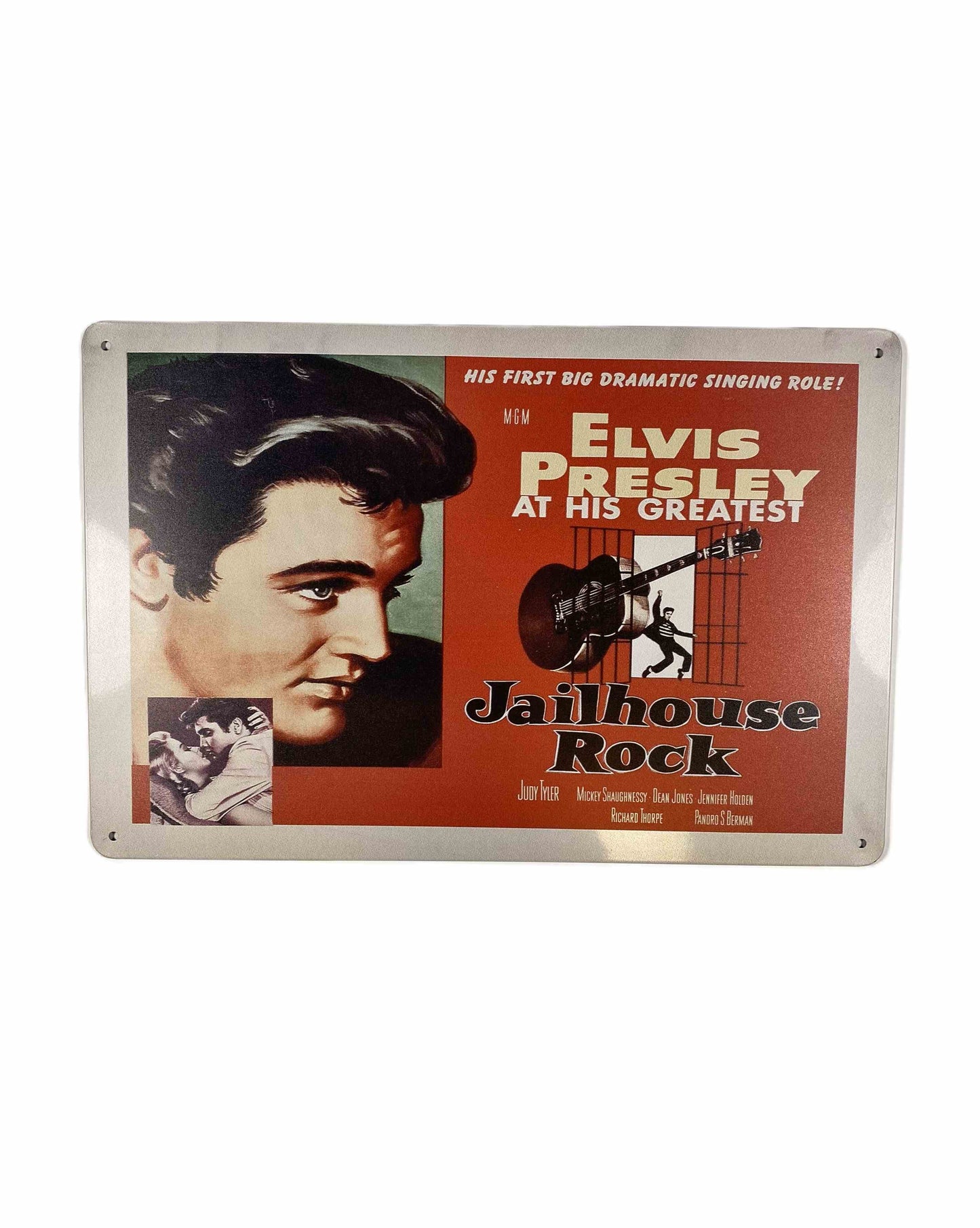 Plåtskylt 20*30, Elvis Presley- Jailhouse poster