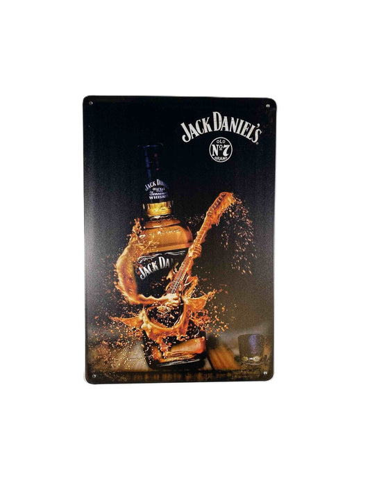 Plåtskylt 20*30, Jack Daniels- gitarr