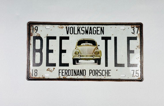 NR Plåtskylt Volkswagen Beetle