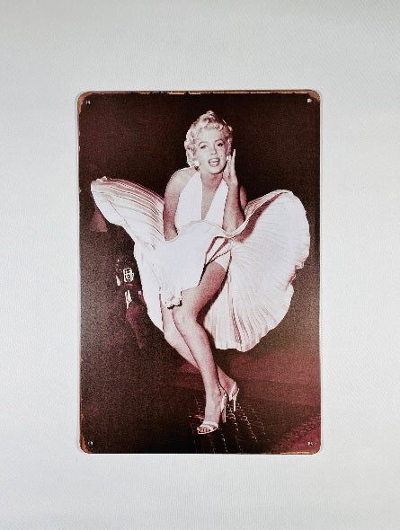 Marylin Monroe Ikonisk Pose Plåtskylt 20*30cm