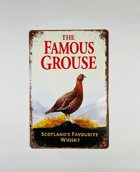 Plåtskylt 20*30 The Famous Grouse