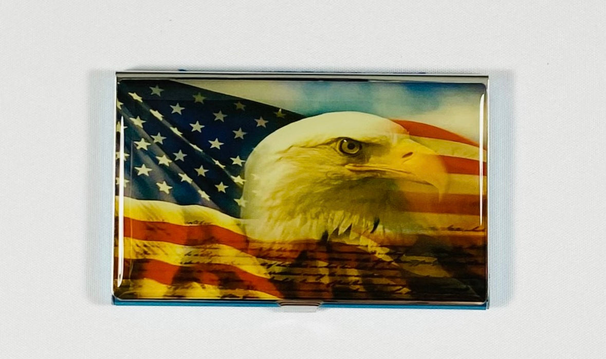 Etui USA Flagga och American Eagle