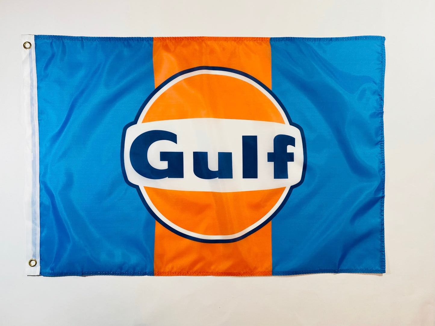 Flagga Gulf orange/blå