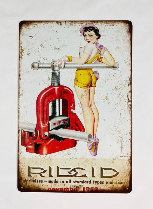 Ridgid Plåtskylt 20*30