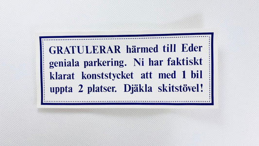 Klistermärke Parkera bondlurk