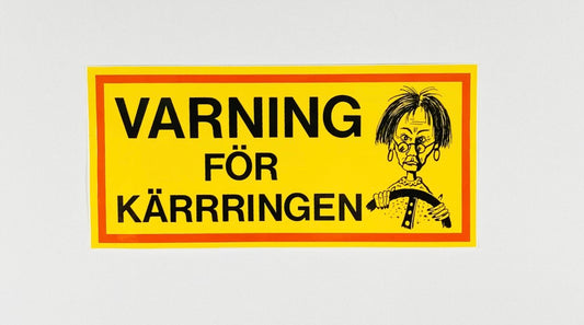 Klistermärke Kärring