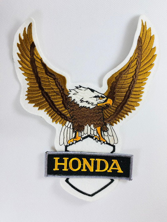 Tygmärke Honda Ryggmärke