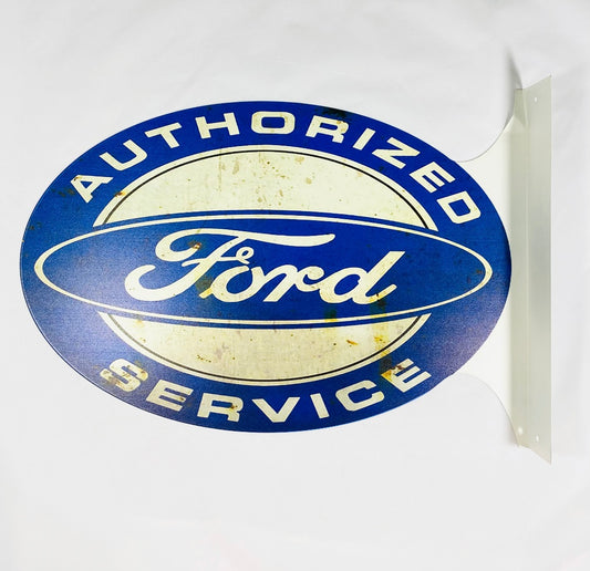 Vägghängd skylt Ford service